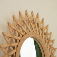 Circle Mirror | Diamond Weave
