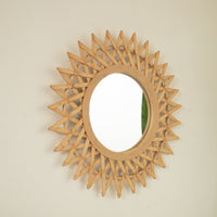 Circle Mirror | Diamond Weave