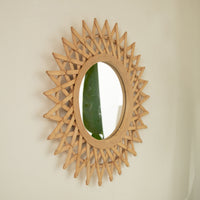 Circle Mirror | Diamond Weave