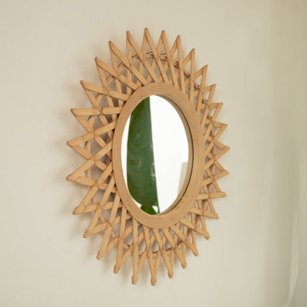 Circle Mirror | Diamond Weave